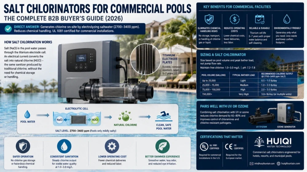 Salt Chlorinators for Commercial Pools: The Complete B2B Buyer's Guide (2026)