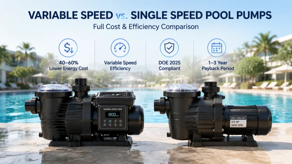 Variable Speed vs. Single Speed Pool Pumps: Full Cost & Efficiency Comparison