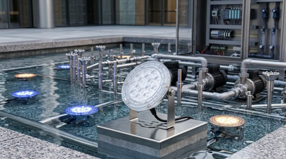 RGBW Fountain Lighting Color Mixing Science: CRI, Pastels and White Quality Explained