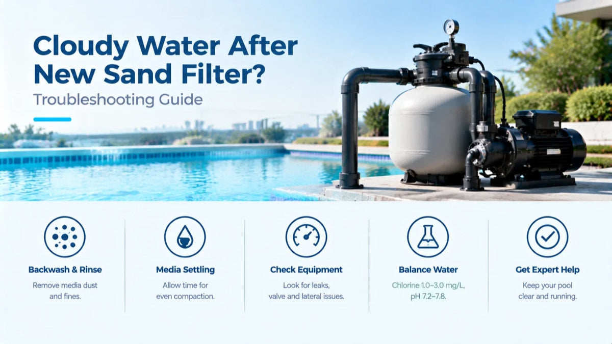 How to Troubleshoot Cloudy Water After Installing a New Sand Filter