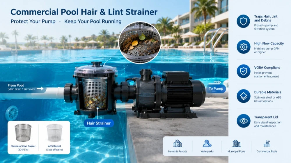 Commercial Pool Hair and Lint Strainers: A B2B Buyer's Guide