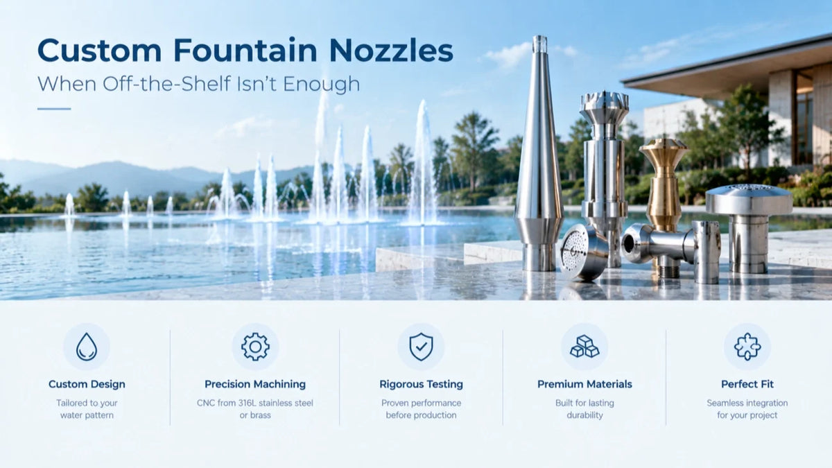 Custom Fountain Nozzle Fabrication: When Off-the-Shelf Isn't Enough