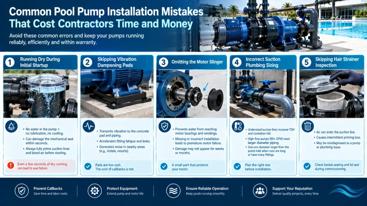 Common Pool Pump Installation Mistakes That Cost Contractors Time and Money