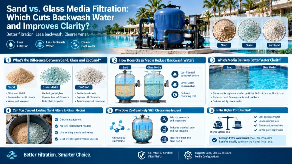 Sand vs. Glass Media Filtration: Which Cuts Backwash Water and Improves Clarity?