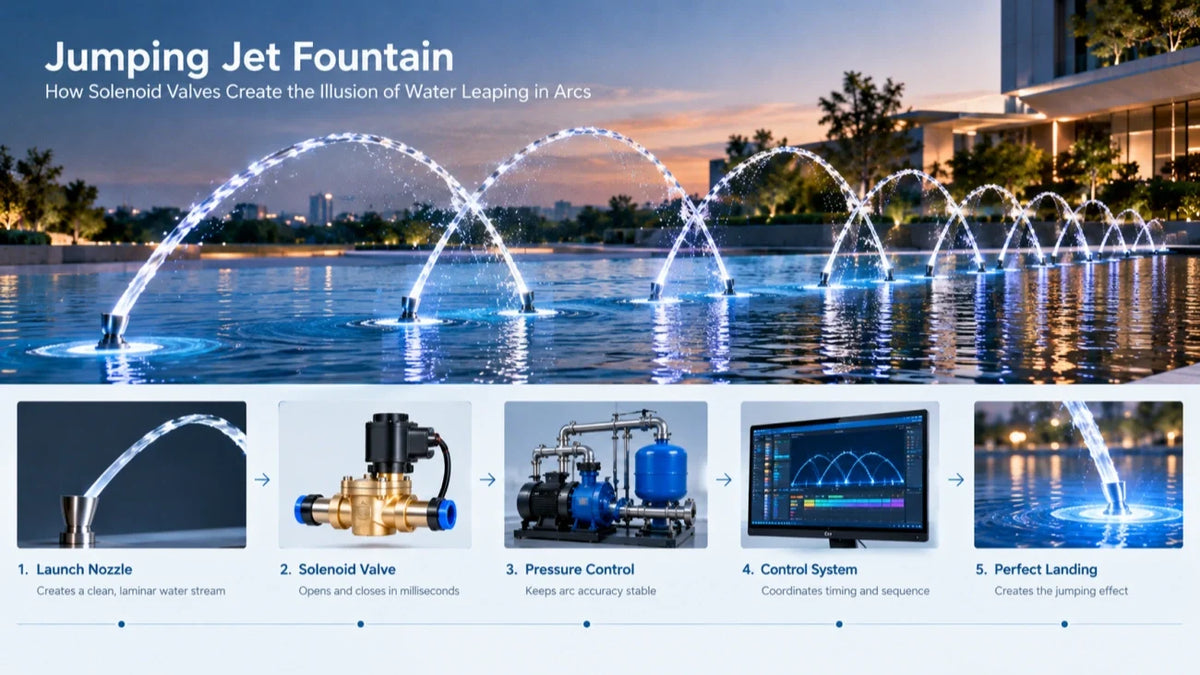 Jumping Jet Fountains: How Solenoid Valves Create the Illusion of Water Leaping in Arcs