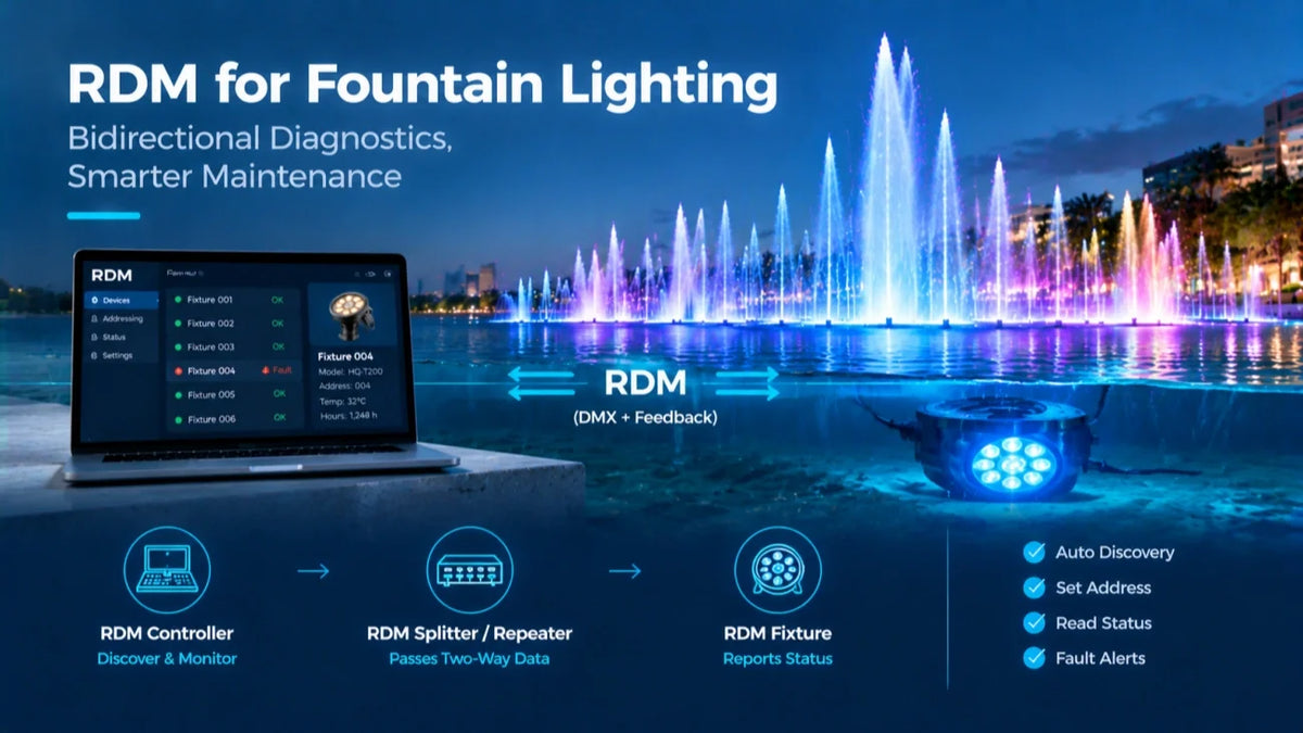 RDM (Remote Device Management) for Fountain Lighting: Bidirectional Diagnostics Explained