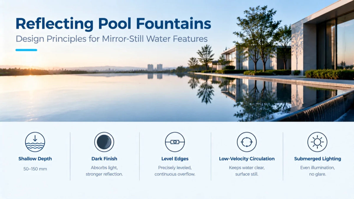 Reflecting Pool Fountains: Design Principles for Mirror-Still Water Features