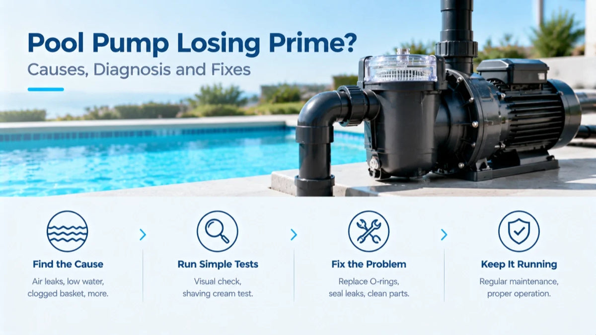 Why Is My Pool Pump Losing Prime? Causes, Diagnosis and Fixes