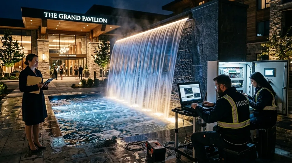 Waterfall Fountain Installation Process