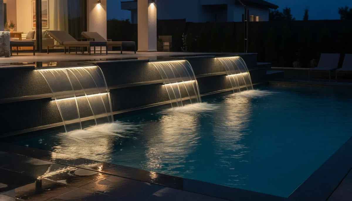 The Complete Buyer's Guide to Pool Waterfalls: Types, Costs & Installation