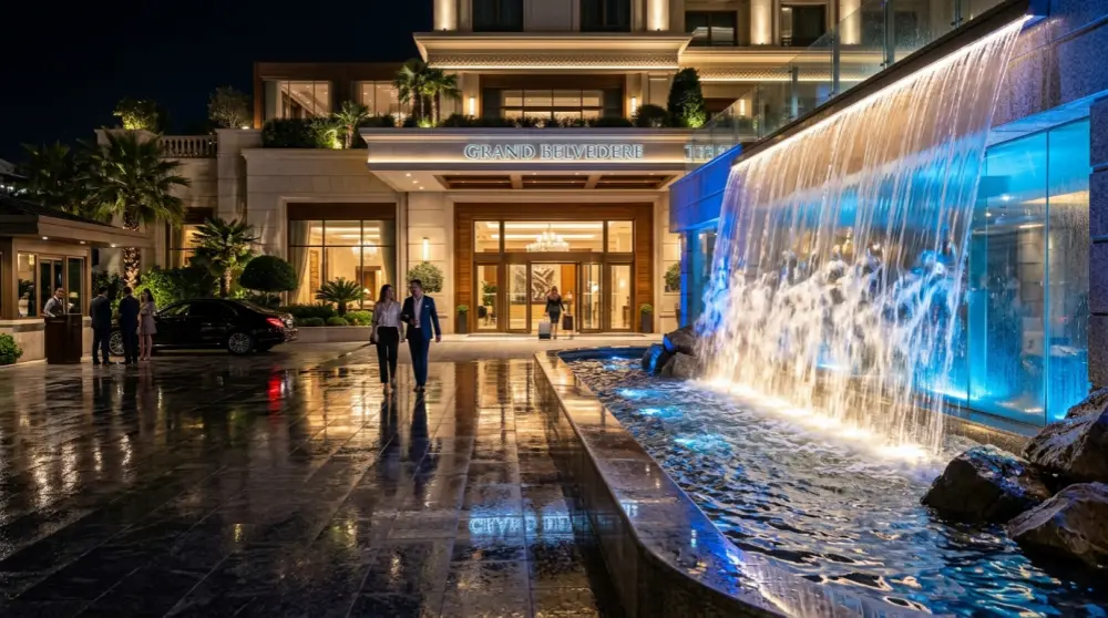 LED Waterfall Fountain Lighting