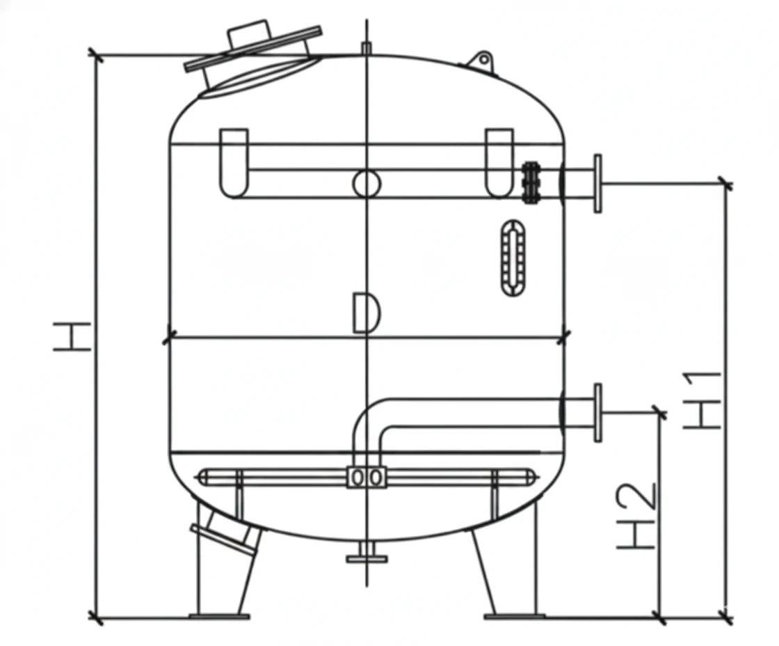 Full diagram of pool filtration system from skimmer through pump filter and return