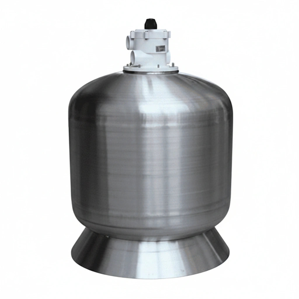 Lateral assembly at bottom of pool sand filter distributing water evenly through sand bed