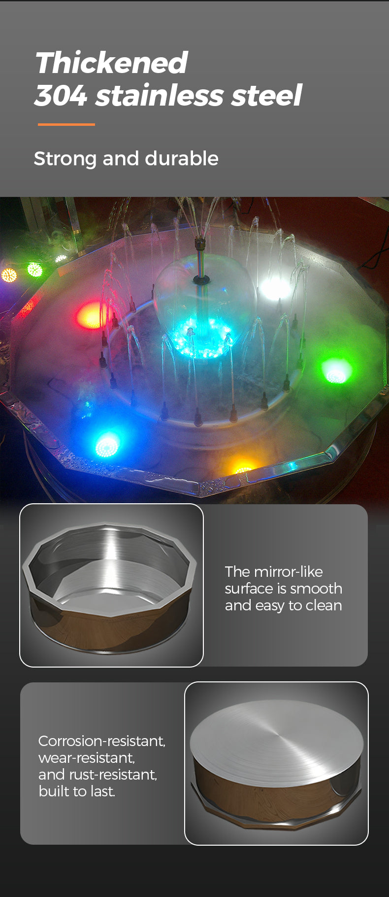 Thickened 304 stainless steel Strong and durable