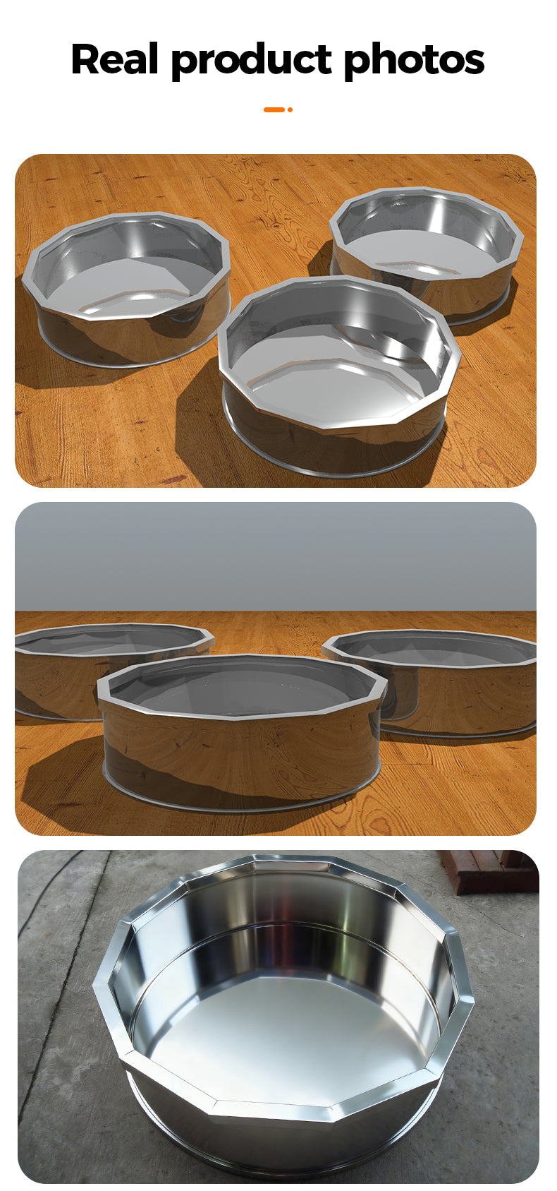 Stainless Steel & Platics Basin Arts Crafts