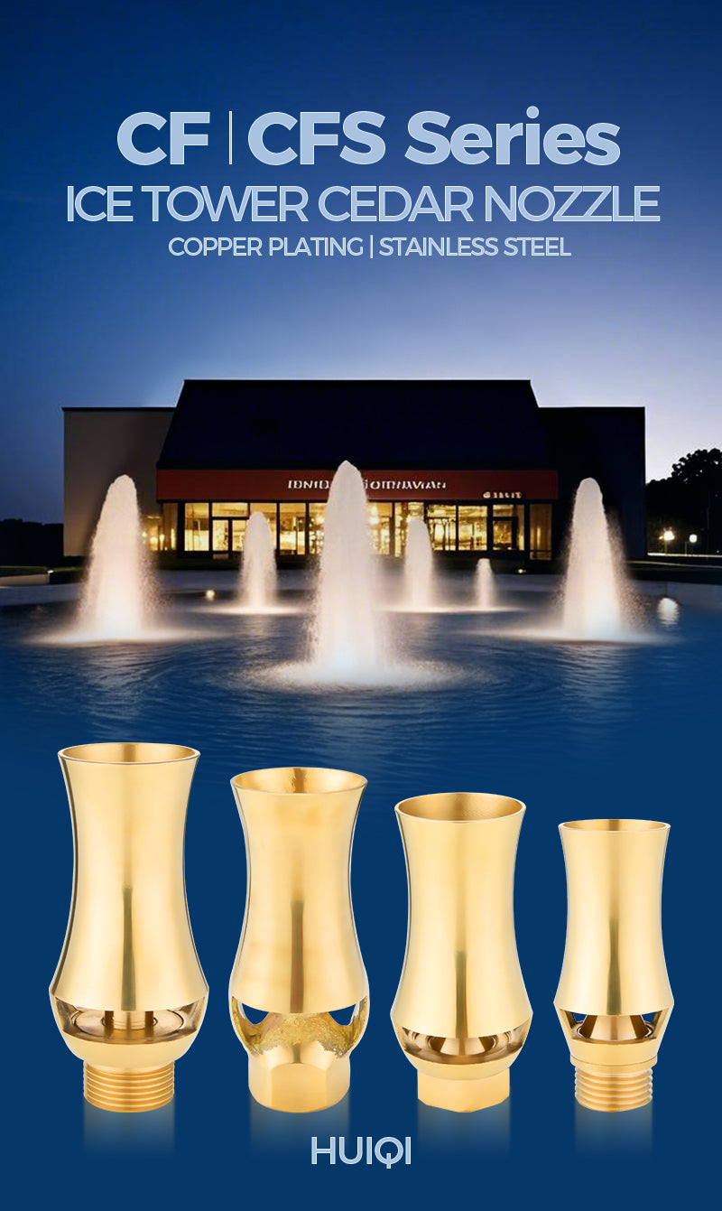 CF & CFS Ice Tower Fountain Nozzles | Cedar Jet Vertical Spray