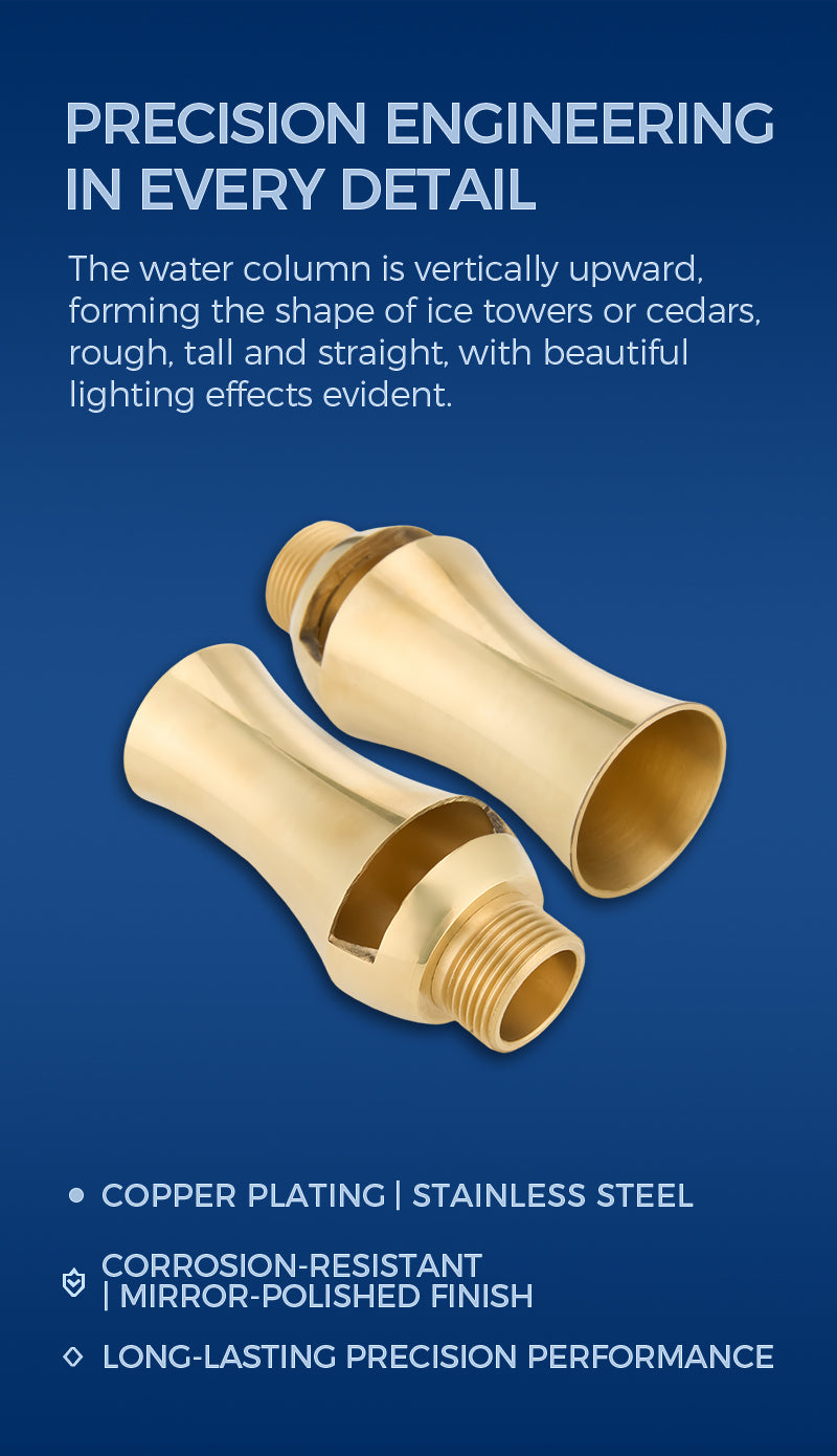 CF & CFS Ice Tower Fountain Nozzles | Cedar Jet Vertical Spray