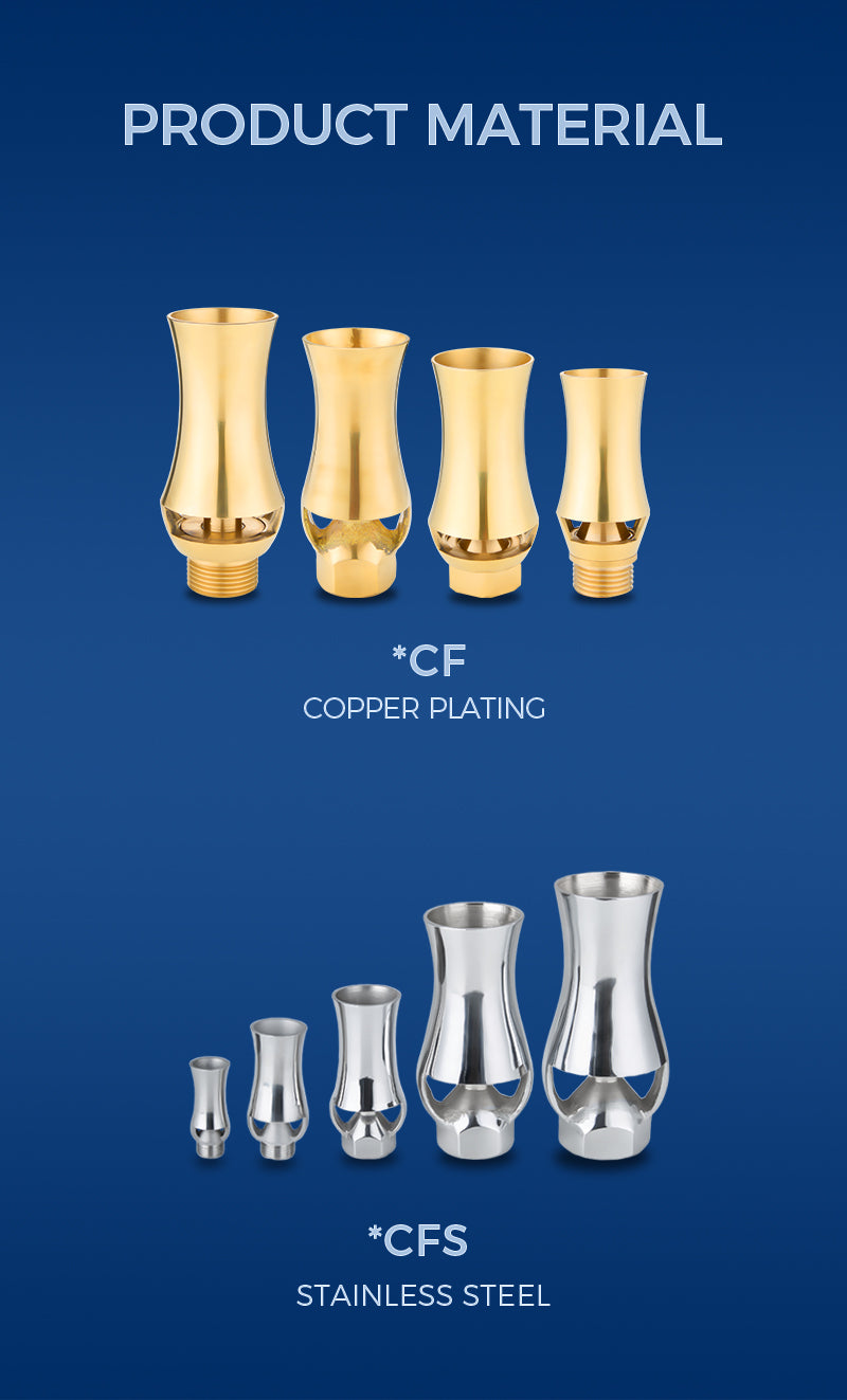 CF & CFS Ice Tower Fountain Nozzles | Cedar Jet Vertical Spray