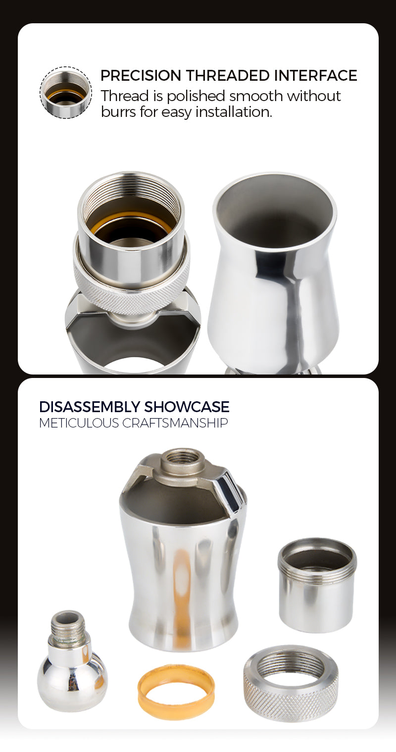 CFS-U Adjustable Stainless Steel Fountain Nozzle | Ice Tower Effect