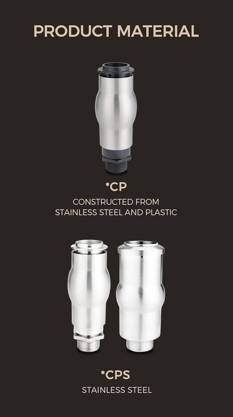 Product material comparison of stainless steel and plastic components