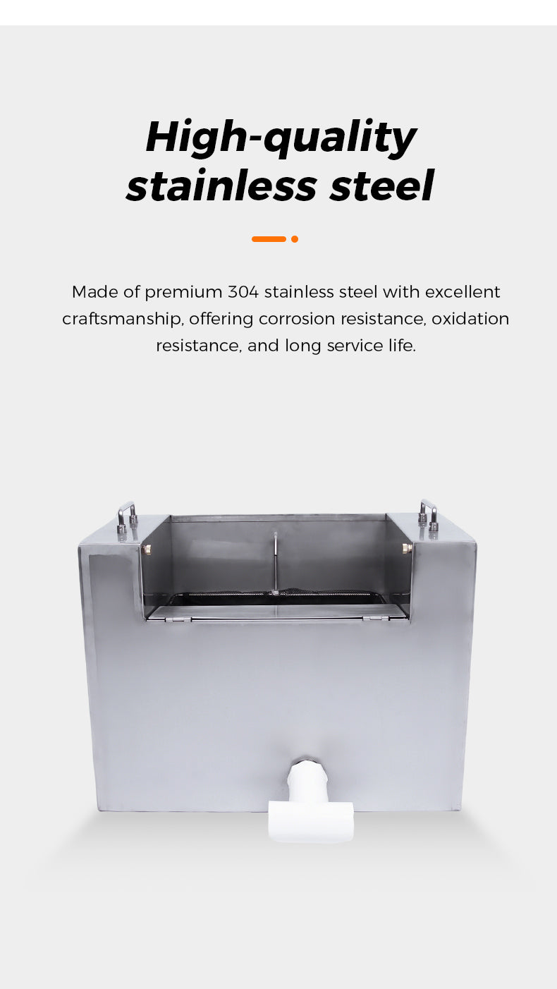 High-quality stainless steel Made of premium 304 stainless steel with excellent craftsmanship, offering corrosion resistance. oxidation resistance, and long service life.