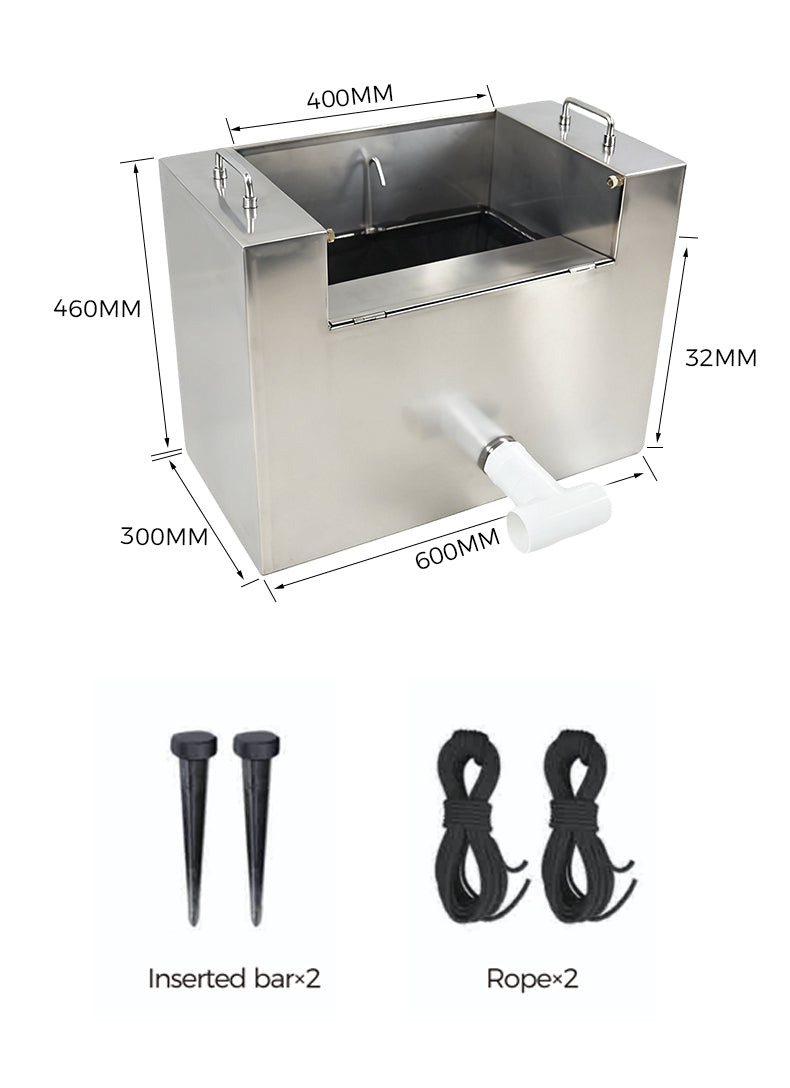 Stainless Steel Pond Garbage Collector | Large Surface Skimmer