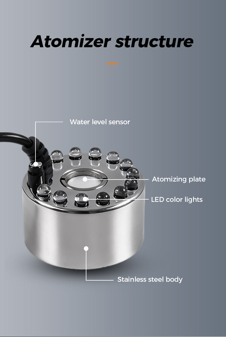 HQ-105 & 106 Ultrasonic Fogger for Rockery Waterfalls, Fish Tanks & Pools