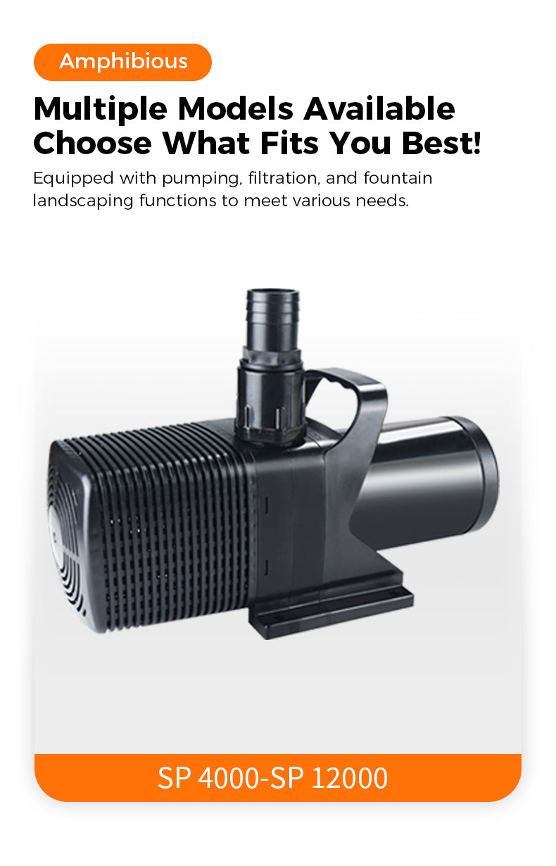 Multiple Models Available Choose What Fits You Best! Equipped with pumping. filtration, and fountain andscaping functions to meet various needs.