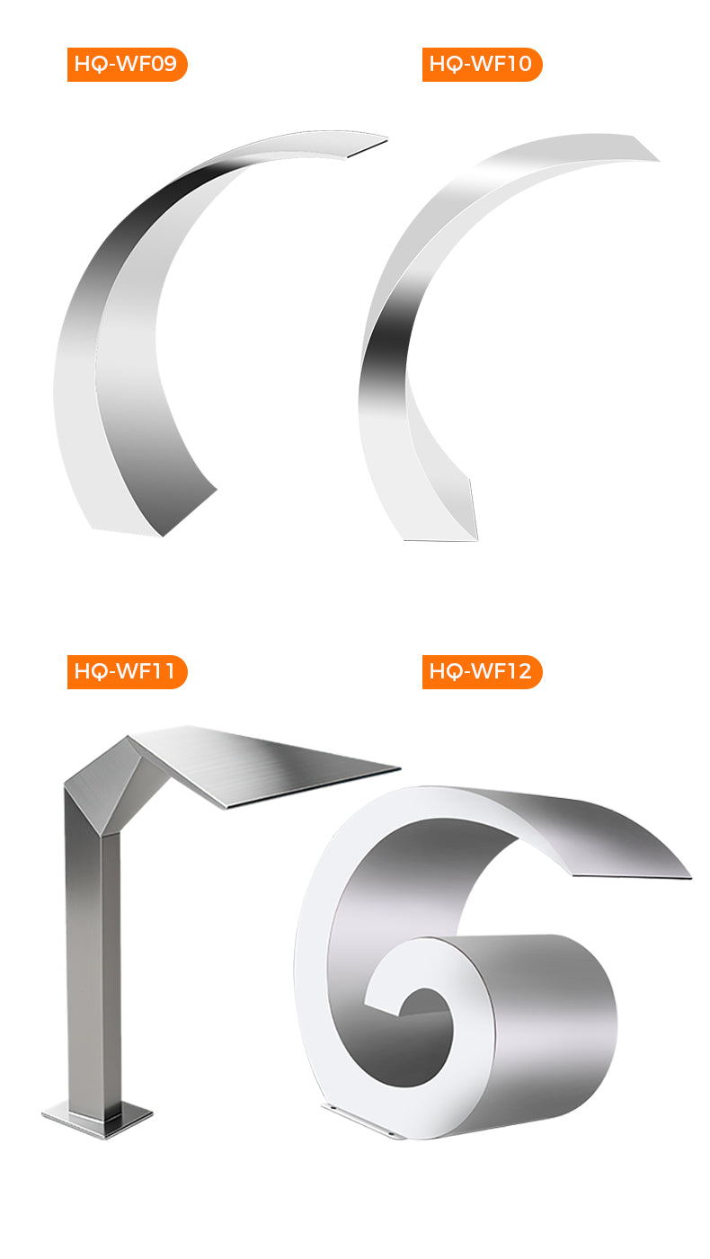 Set of metallic decorative elements with numbers and letters on a white background
