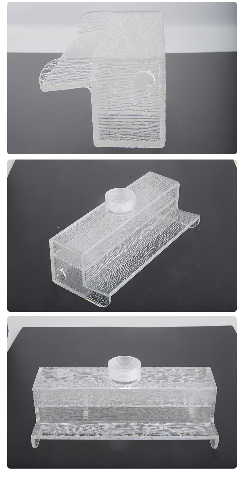 Three-dimensional wireframe models of architectural elements on a black background