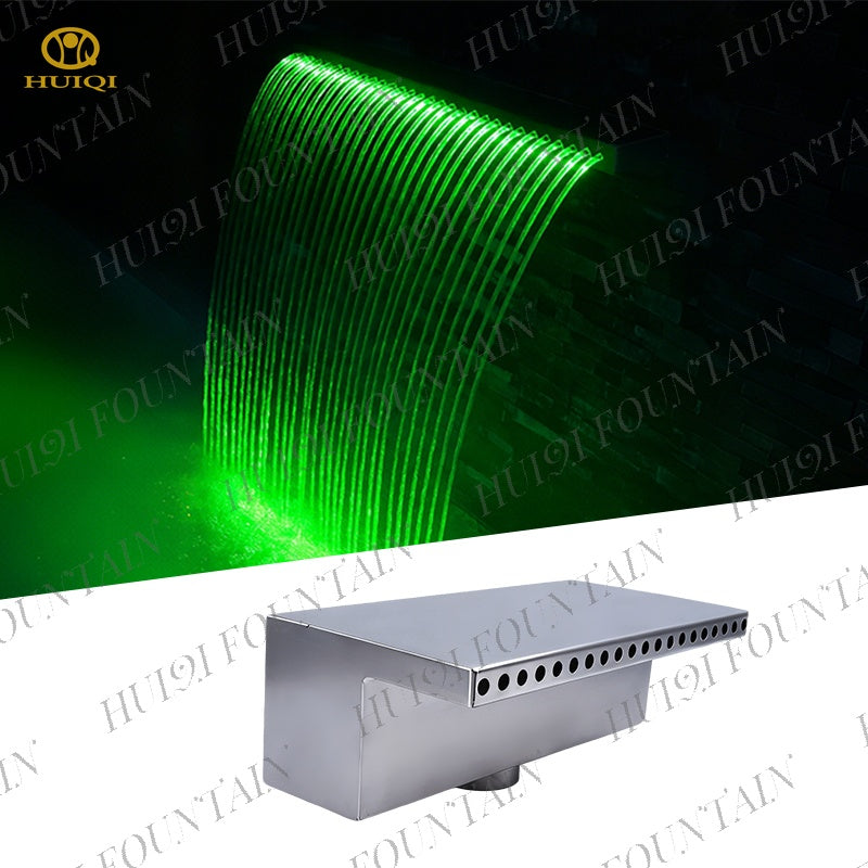 Stainless Steel Waterfall Outlet | Pool & Courtyard Decor