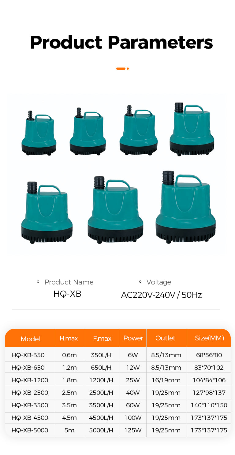 HQ-XB High-Flow Bottom Suction Pump