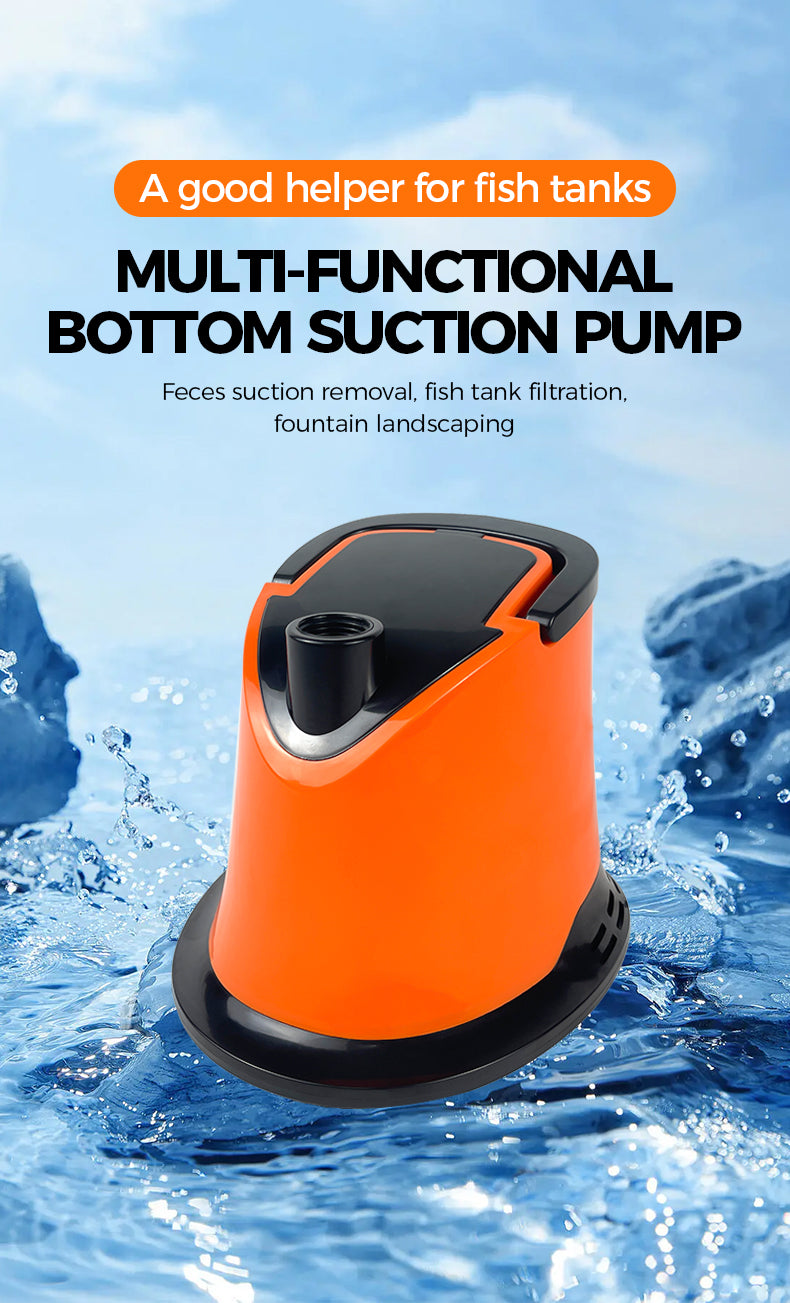 A good helper for fish tanks MULTI-FUNCTIONAL BOTTOM SUCTION PUMP Feces suction removal. fish tank filtration. fountain landscaping