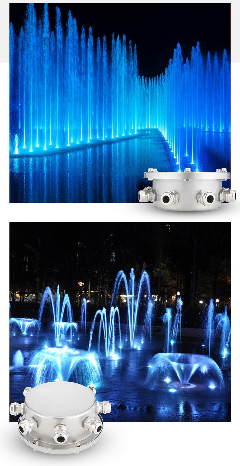 Waterproof Stainless Steel Junction Box for Outdoor & Underwater Wiring