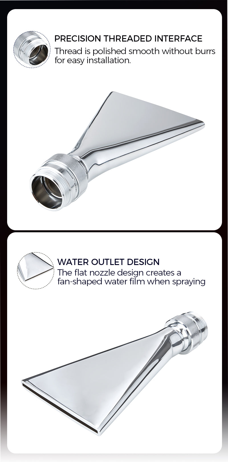 MF Fan-Shaped Nozzles – Copper-Plated Water Film Sprayers
