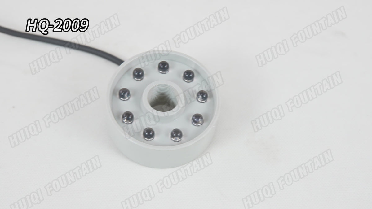 HQ-2009 Plastic Fountain Light - LED Waterproof Lighting for Pools & Gardens