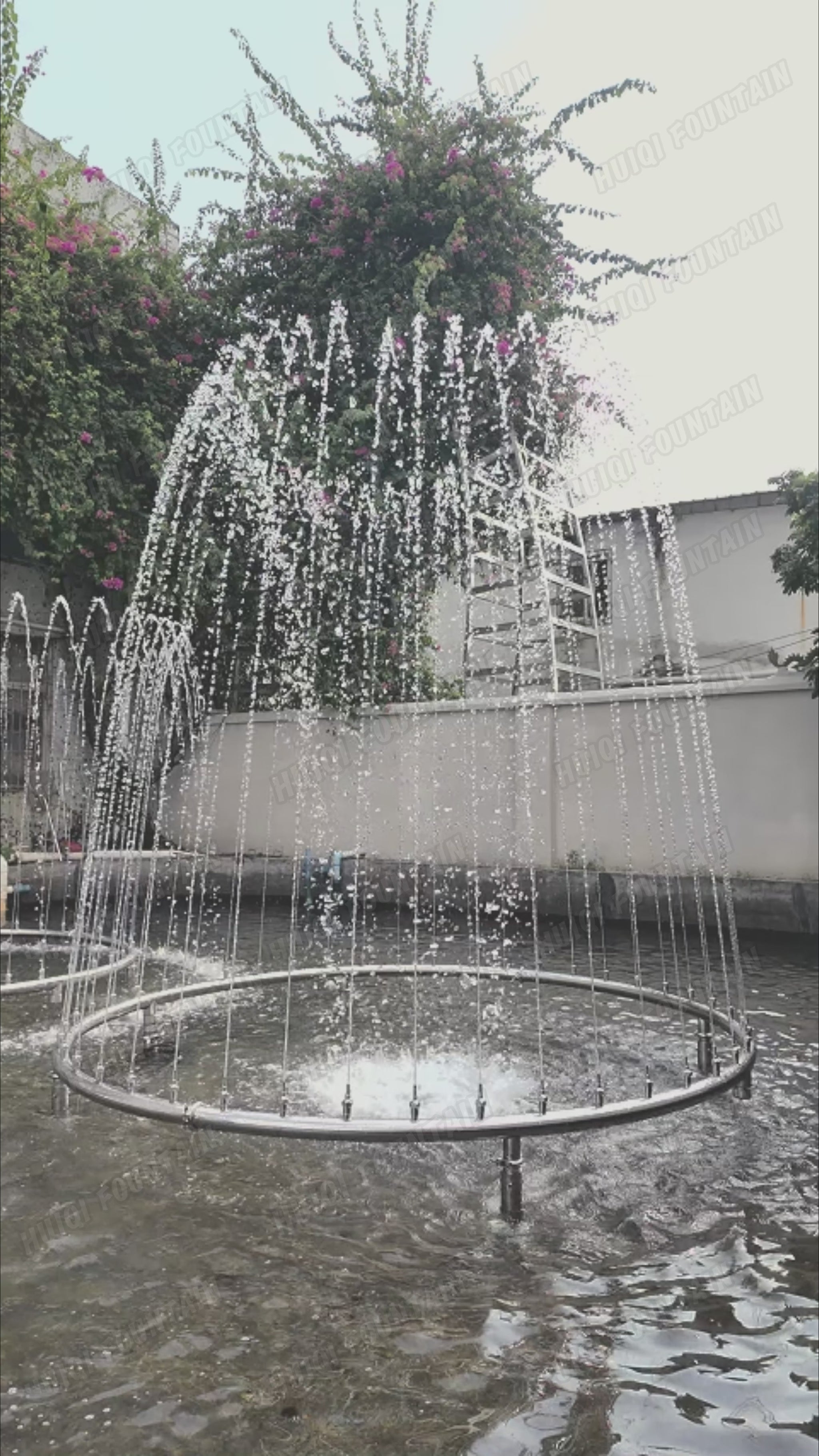 FL Series Adjustable Outdoor Water Feature Flower Basket Fountain