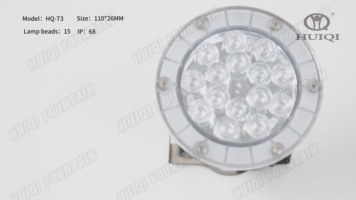 HQ-T3/6/9 Series Stainless Steel Professional Underwater Fountain Lights