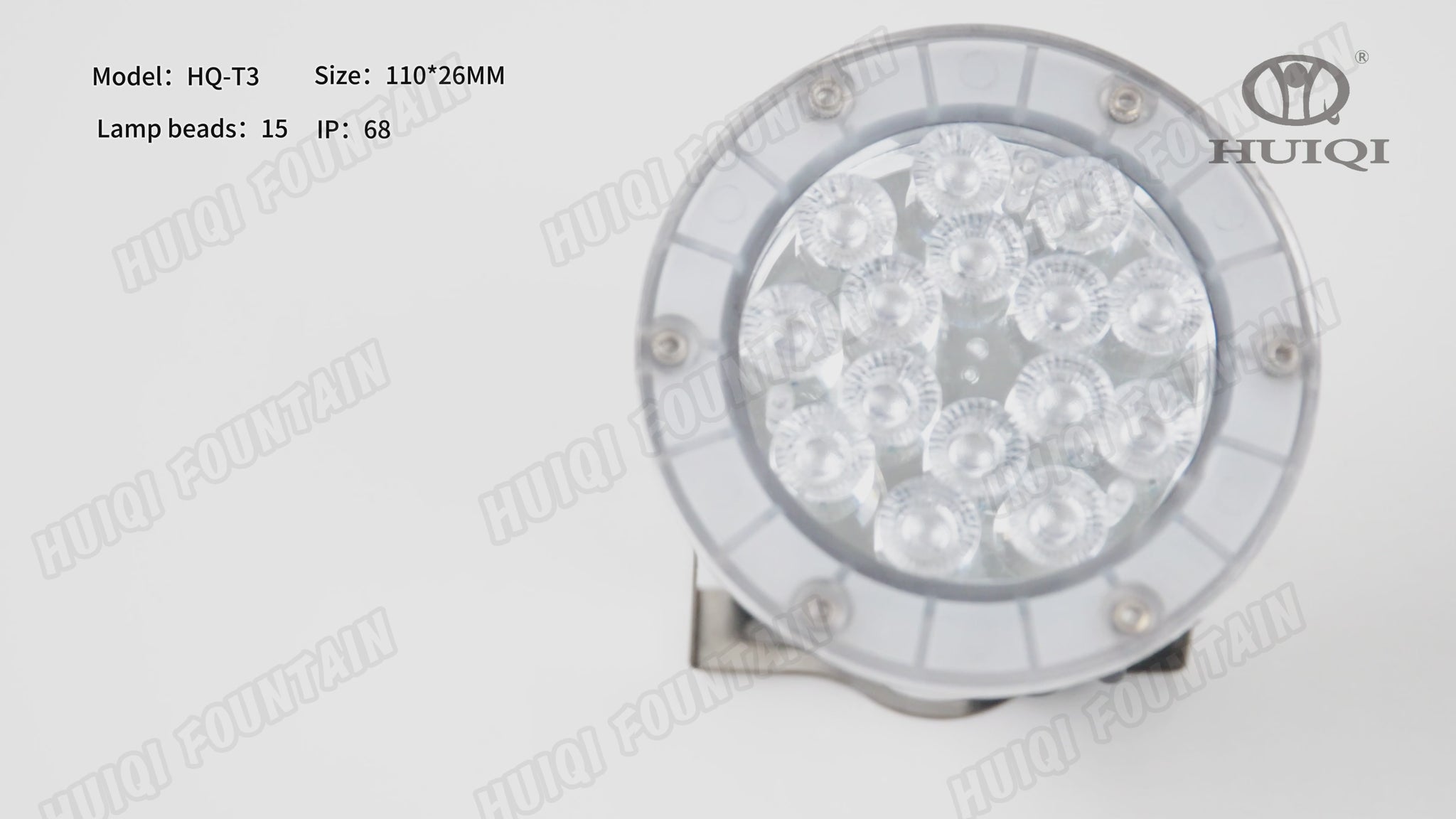 HQ-T3/6/9 Series Stainless Steel Professional Underwater Fountain Lights
