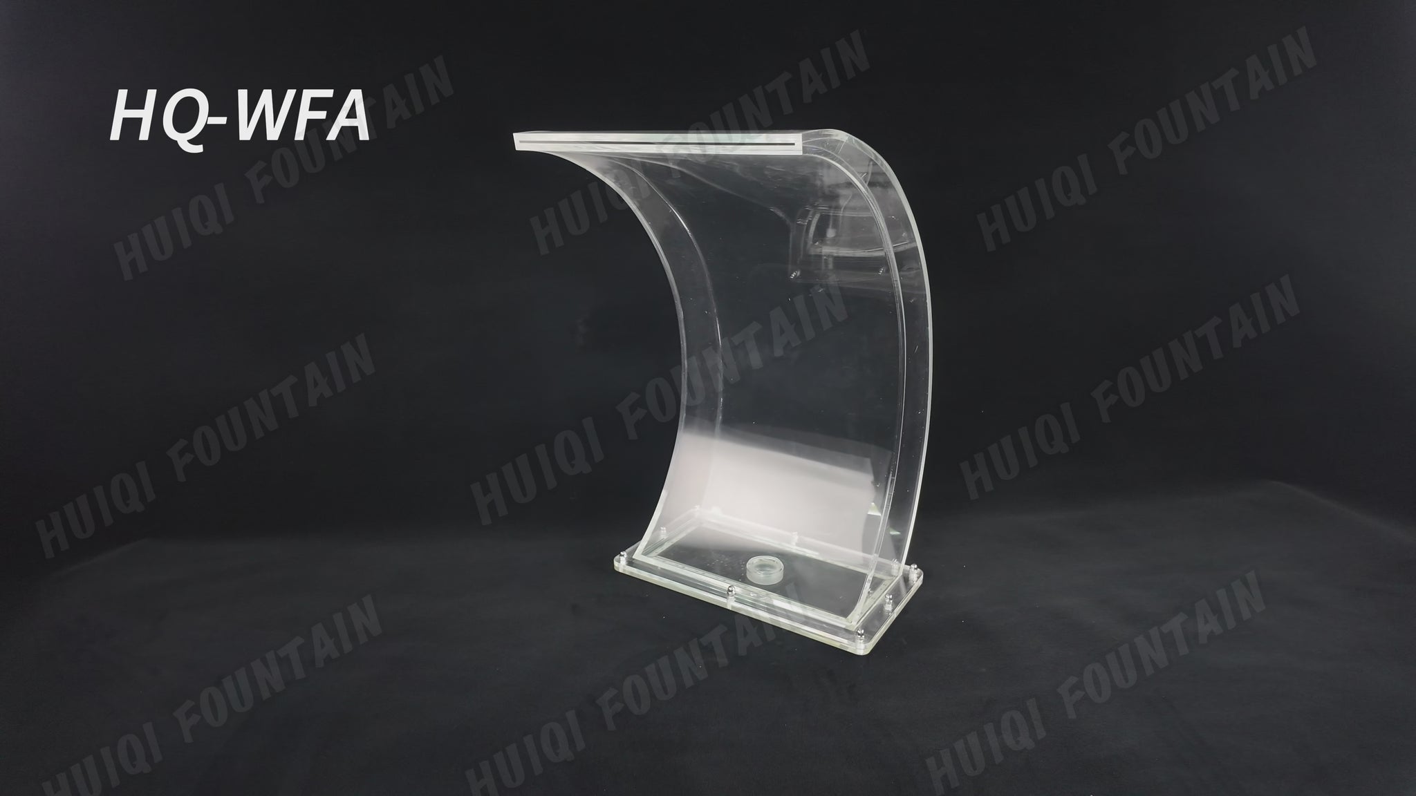 HQ-WFA Arc Hook Water Curtain Spa - Acrylic Waterfall Pool & Spa Fountain