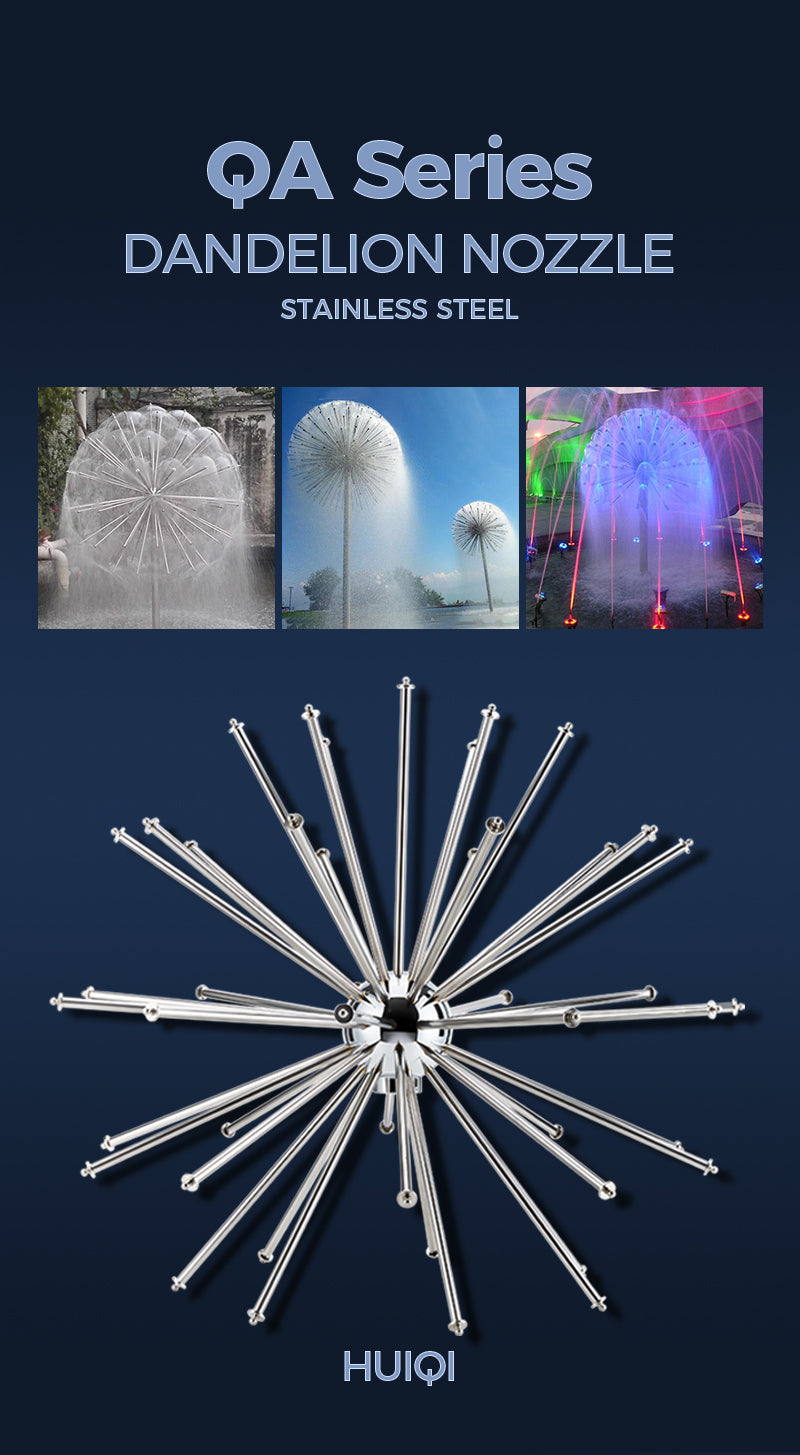 QA Series Dandelion Fountain Nozzles – Mist Ball Effect