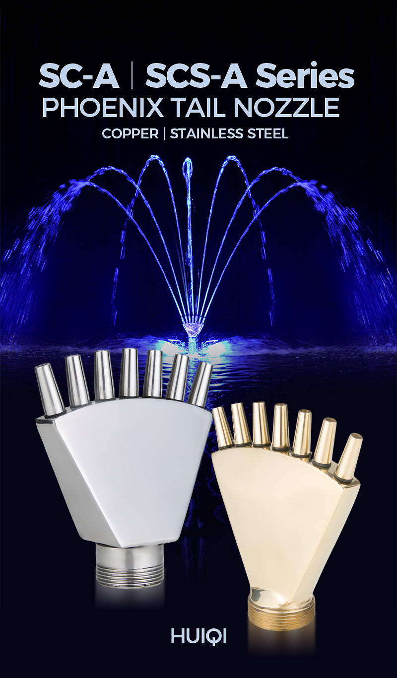 SCS-A Series Phoenix Tail Nozzle with copper and stainless steel       