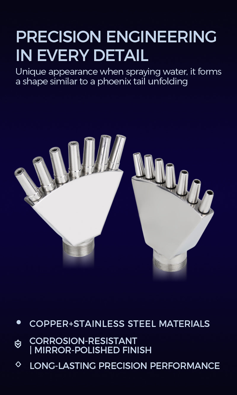 Copper and stainless steel nozzles