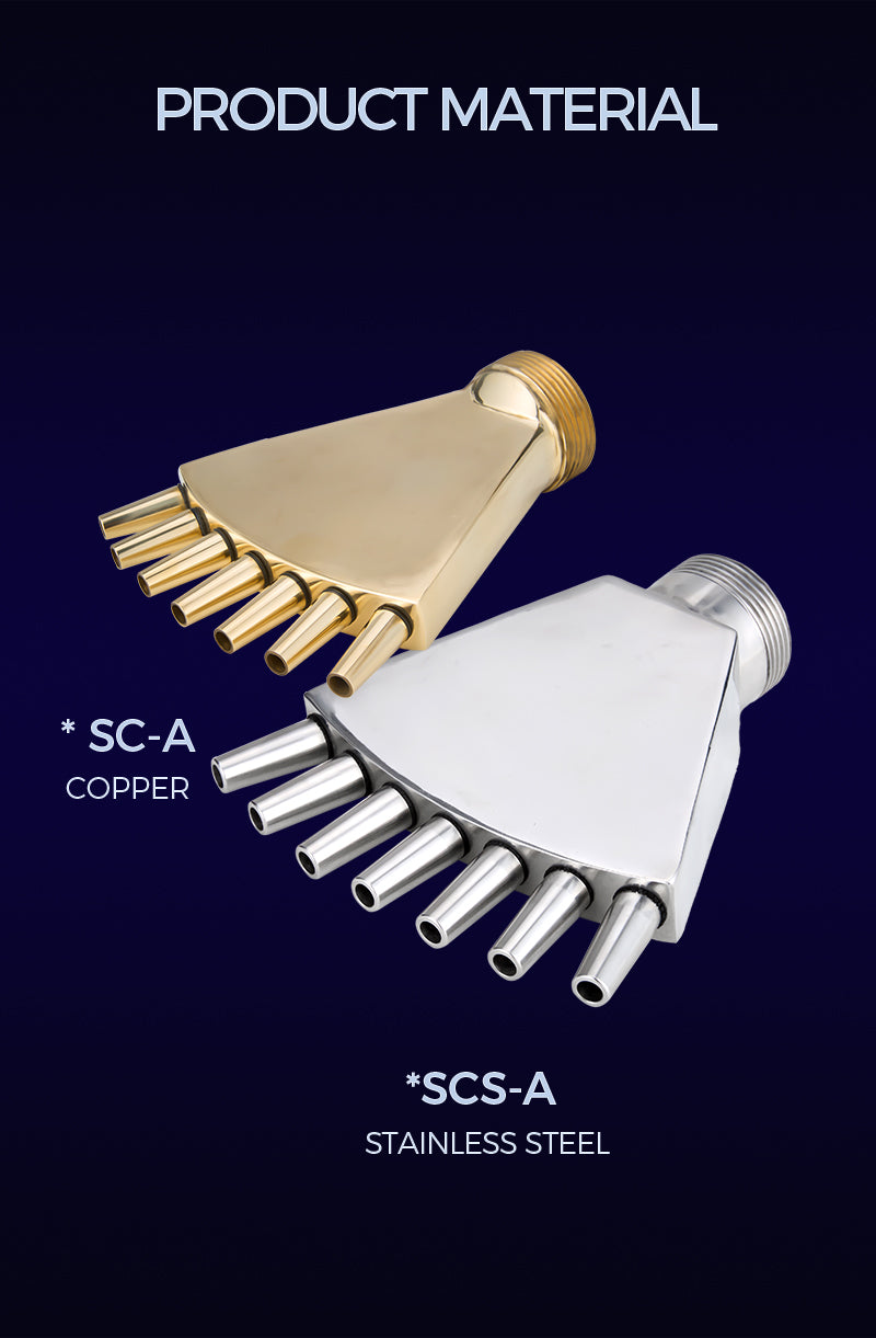 Phoenix Tail Fountain Nozzle Series | Stainless Steel & Copper