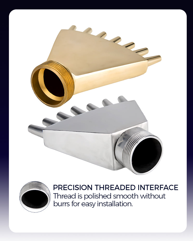 Phoenix Tail Fountain Nozzle Series | Stainless Steel & Copper