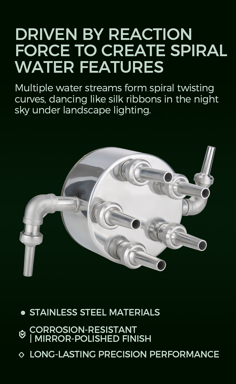 SFS Series Rotating Nozzles | Spiral Water Effect Nozzle Water Feature