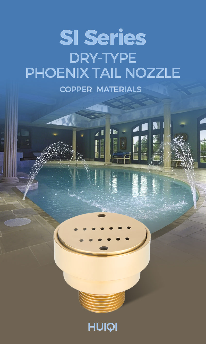 Dry-type Phoenix tail nozzle with indoor pool