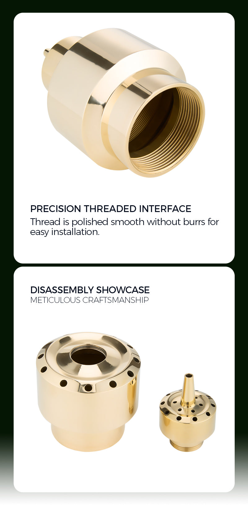 SJ Double-Layer Flower Nozzles | Copper Fountain Jet