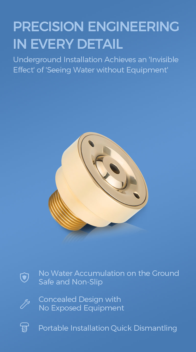 SM Dry Fountain Nozzle | Underground Copper Jet Nozzle
