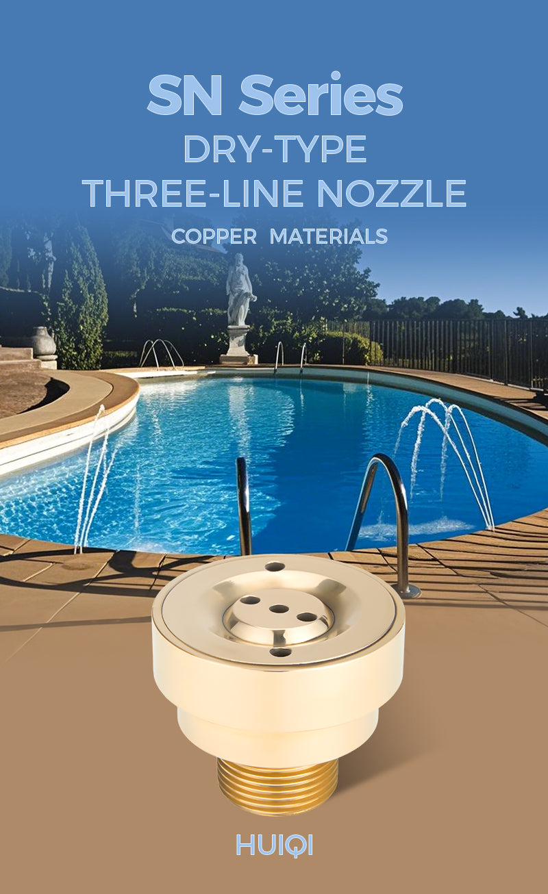 Dry-type three-line nozzle 